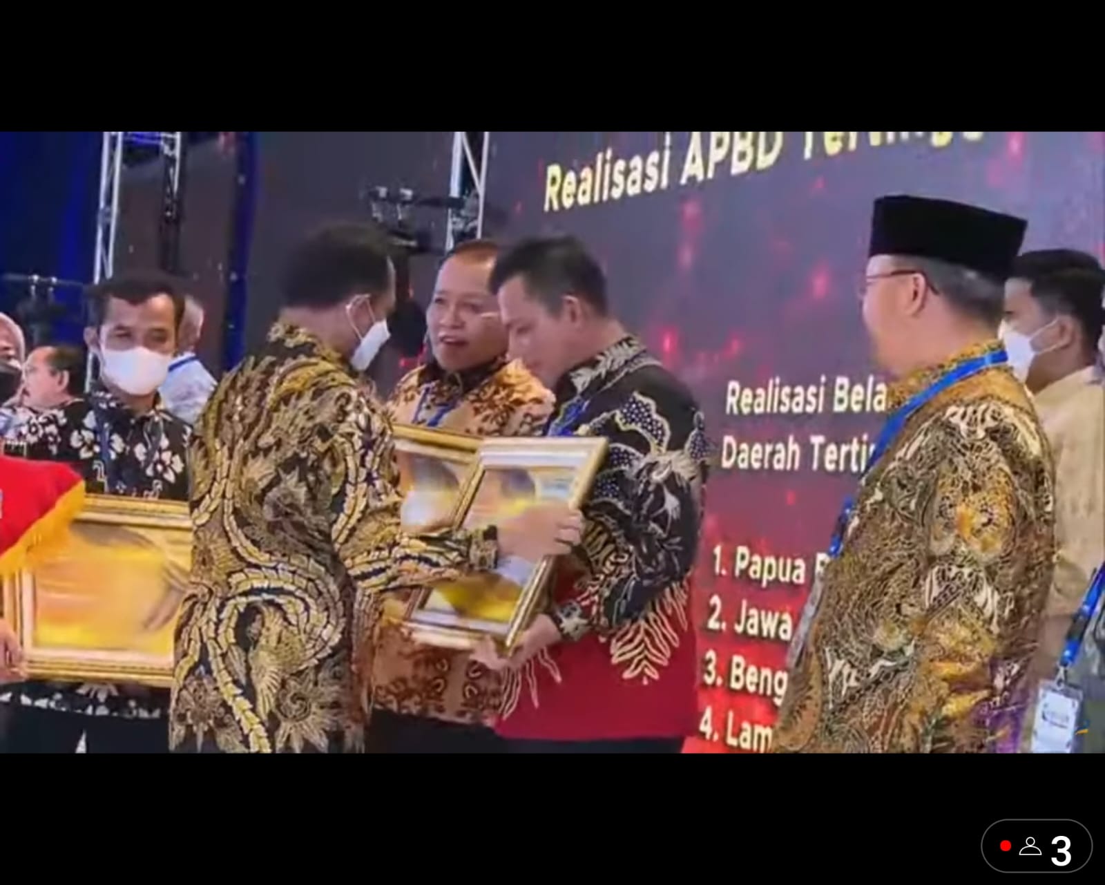 Pemprov Kepri Terima Penghargaan Sebagai Pemda yang Realisasi Belanja APBD-nya Tertinggi di 2021