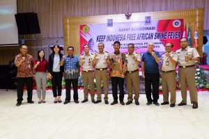 Kementan Lepas Ekspor 985 Babi dari Kepri  Tujuan Singapura