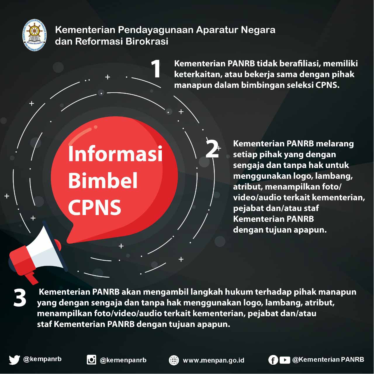 Kementerian PANRB Tidak Memiliki Kerja Sama dengan Lembaga Bimbingan Seleksi CPNS