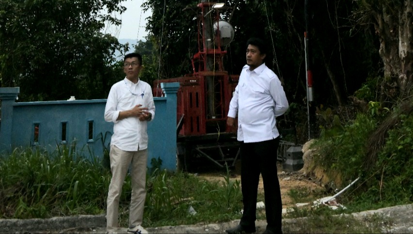 Kadis Kominfo Kepri Tinjau Lokasi BTS di Tarempa