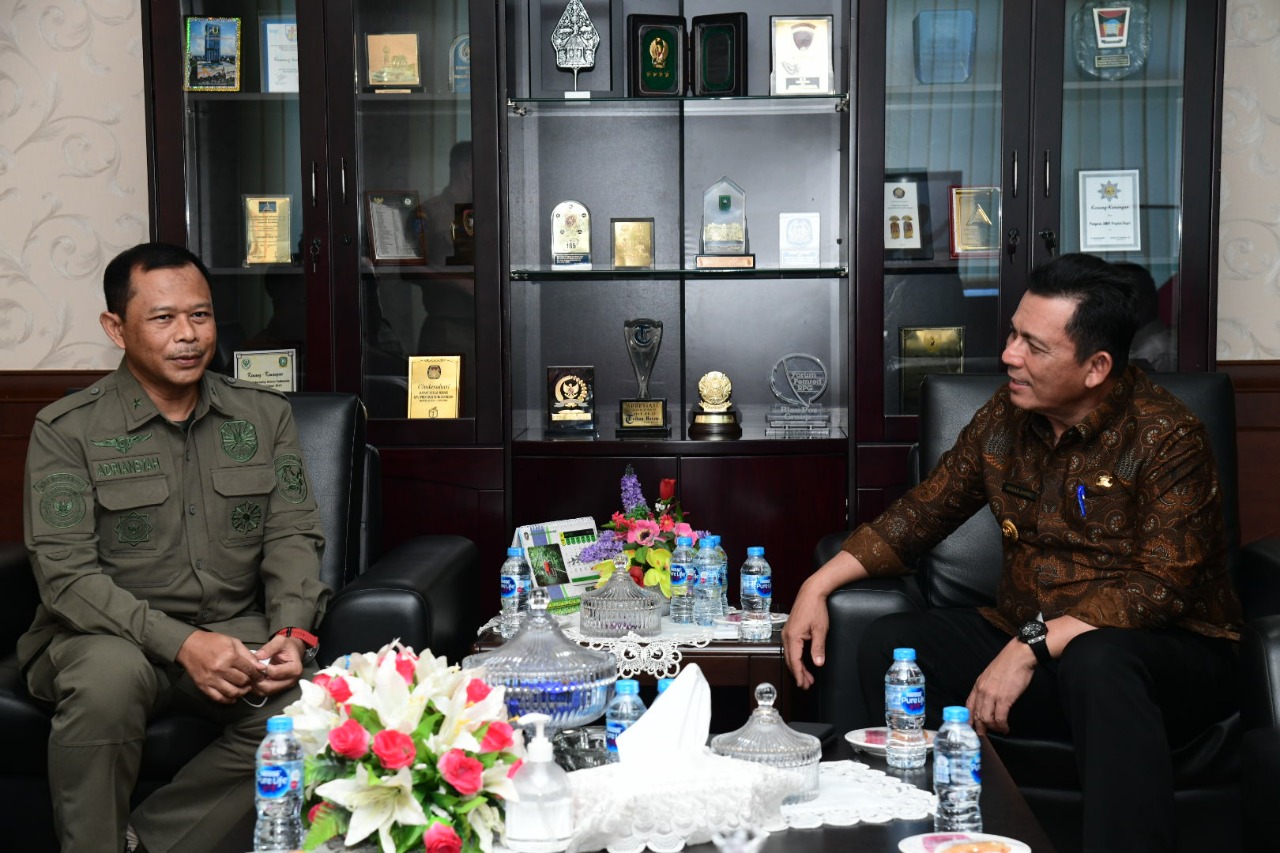 Gubernur Ansar Terima Kunjungan Kabinda Kepri Yang Baru di Graha Kepri