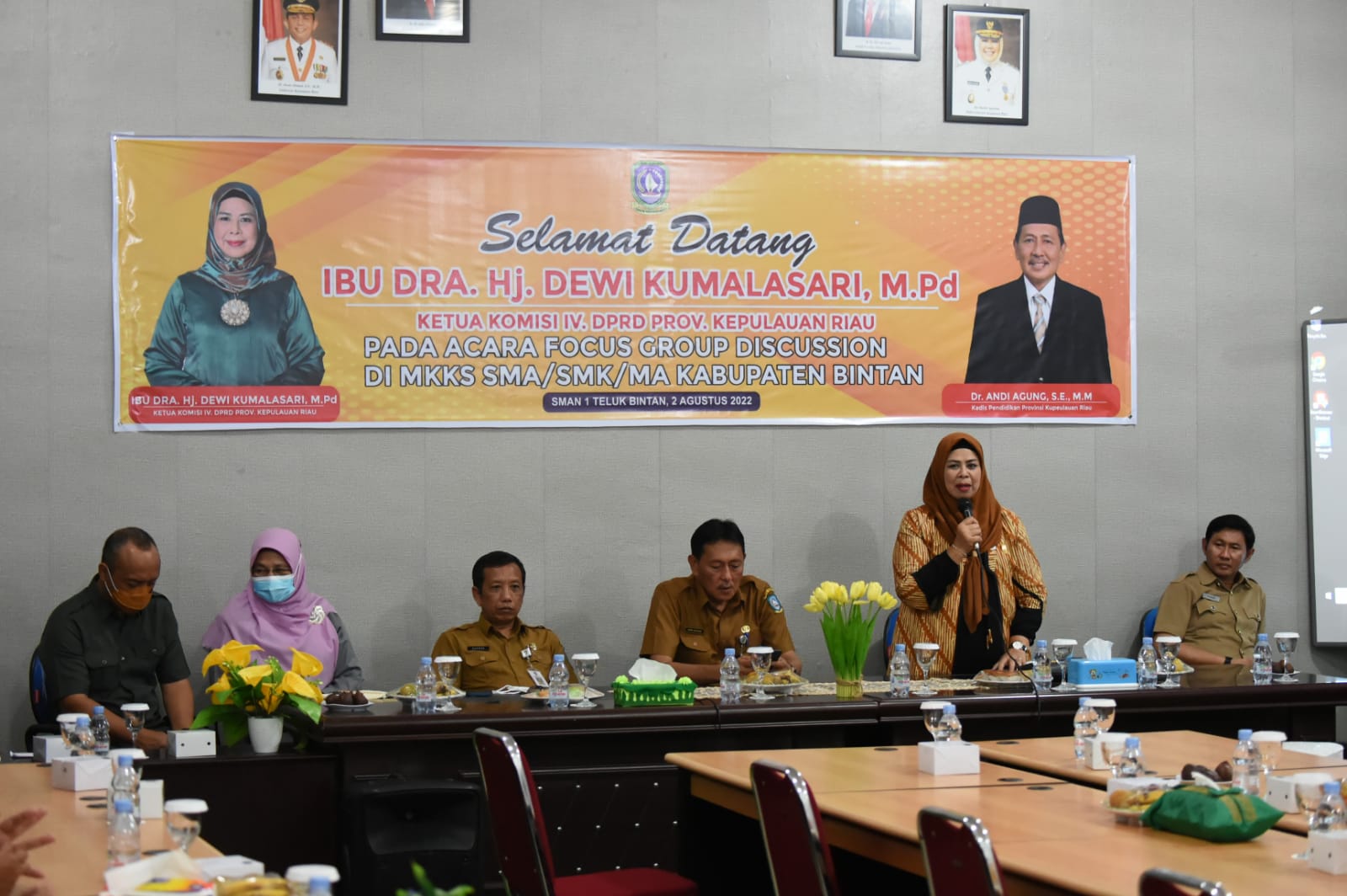 Dewi Ansar Hadiri MKKS SMA/SMK/MA se-Kabupaten Bintan
