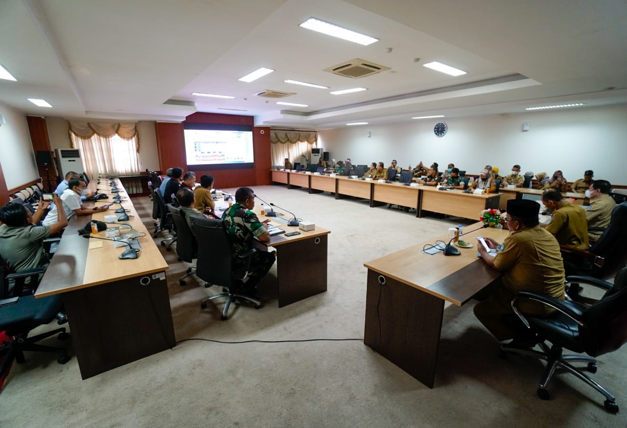 Sekdaprov Adi Pimpin Rakor Pelaksanaan Vaksin Booster, Tindak lanjut dari Arahan Menkes RI