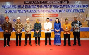 Sekda Adi hadiri FGD Prosedur standar Surat Rekomendasi dan Surat Identitas Transportasi Tertentu