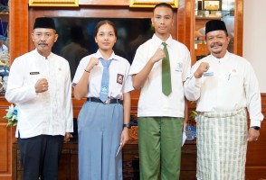 Sekdaprov Adi Lepas 2 Capaska Nasional dan 2 Peserta PPAN Asal Provinsi Kepri