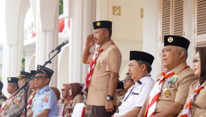 Jadi Irup Peringatan Hari Pramuka ke-62, Adi Prihantara : Kualitas dan Kuantitas SDM Pramuka Harus Lebih Baik