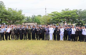 Sekdaprov Adi Hadiri Upacara HDKD di Kanwil Kumham Kepri