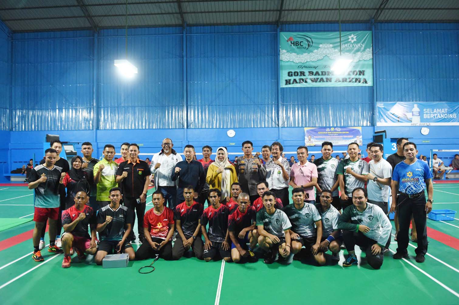 Dewi Ansar Resmikan GOR Bulutangkis Hadi Wan Arena dan Buka Turnamen Bulutangkis Rizky Faisal Cup 2023