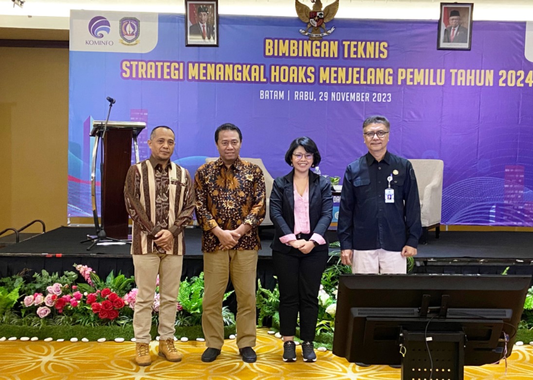 Kemenkominfo RI Selenggarakan Bimtek Strategi Menangkal Hoaks Jelang Pemilu 2024 di Kepri