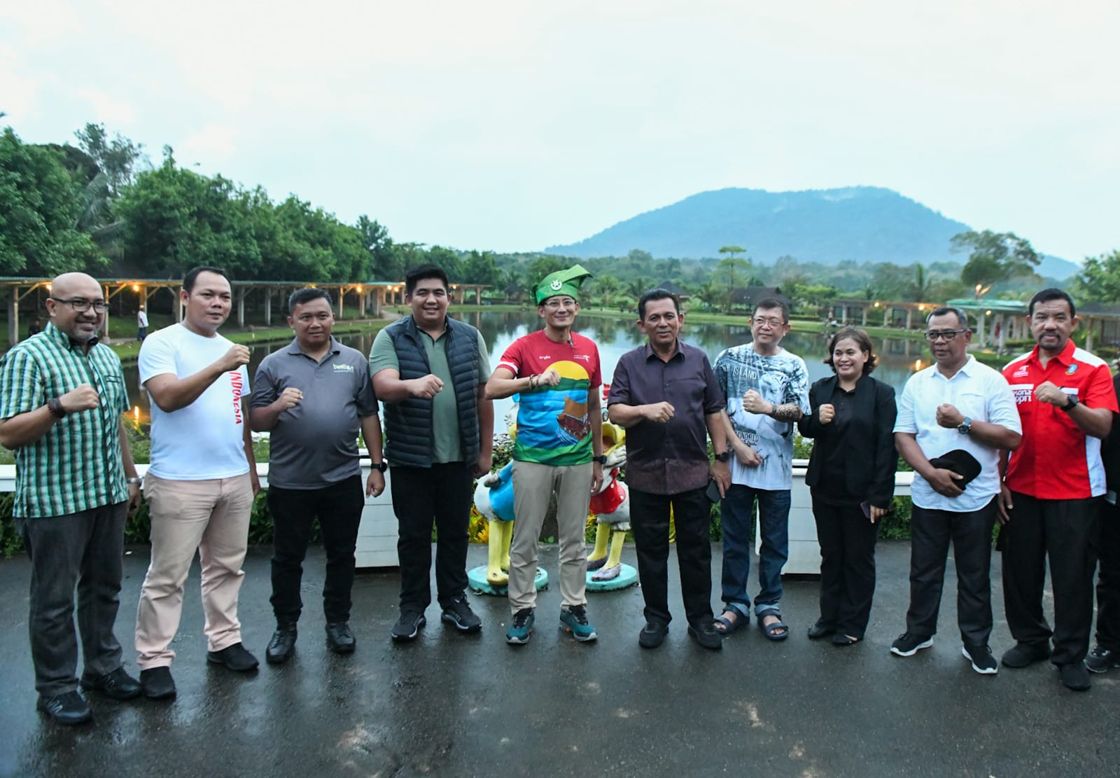 Tinjau Taman Pemancingan Poyotomo di Bintan, Menparekraf Beri Tiga Masukan Penting