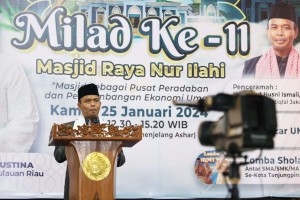 Milad ke-11 Masjid Raya Nur Ilahi Dimeriahkan Bazar UMKM dan Lomba Sholawat