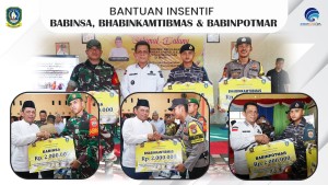 Pemprov Kepri Serahkan Insentif untuk Personel Babinsa, Bhabinkamtibmas dan Babinpotmar