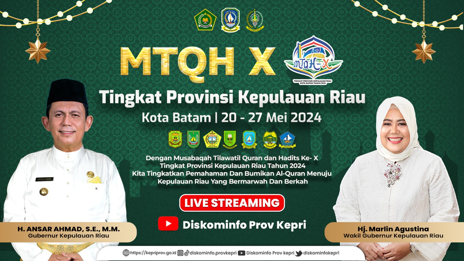 MTQH X Provinsi Kepri 2024 Digelar 8 Hari di Batam, Dibuka Langsung Gubernur Ansar