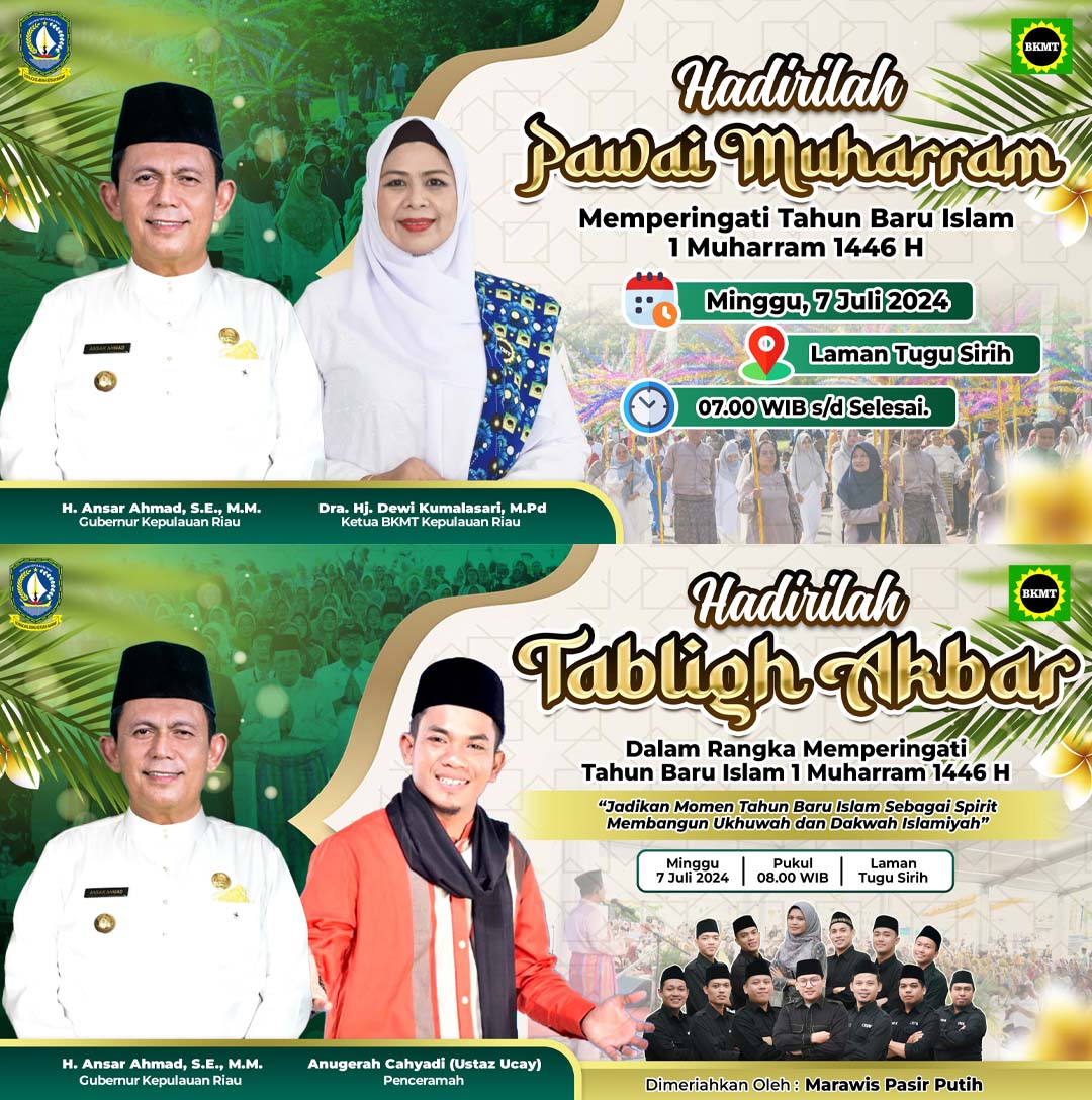 Ketua BKMT Kepri Ajak Masyarakat Saksikan Pawai Muharam & Tabligh Akbar