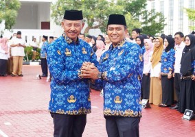 Jadi Irup Peringatan HUT ke-79 RI di Lingkungan Pemprov Kepri, Sekda Adi Ajak Berjuang Lebih Keras