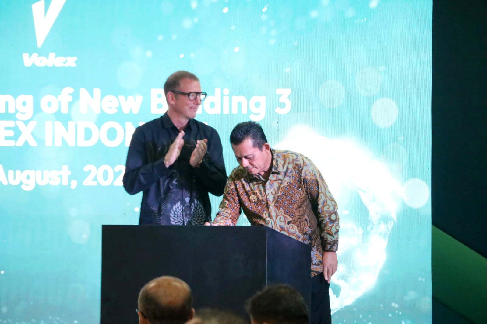 Gubernur Ansar Dampingi Menhan Prabowo Hadiri Grand Opening Of New Building 3 PT Volex Indonesia