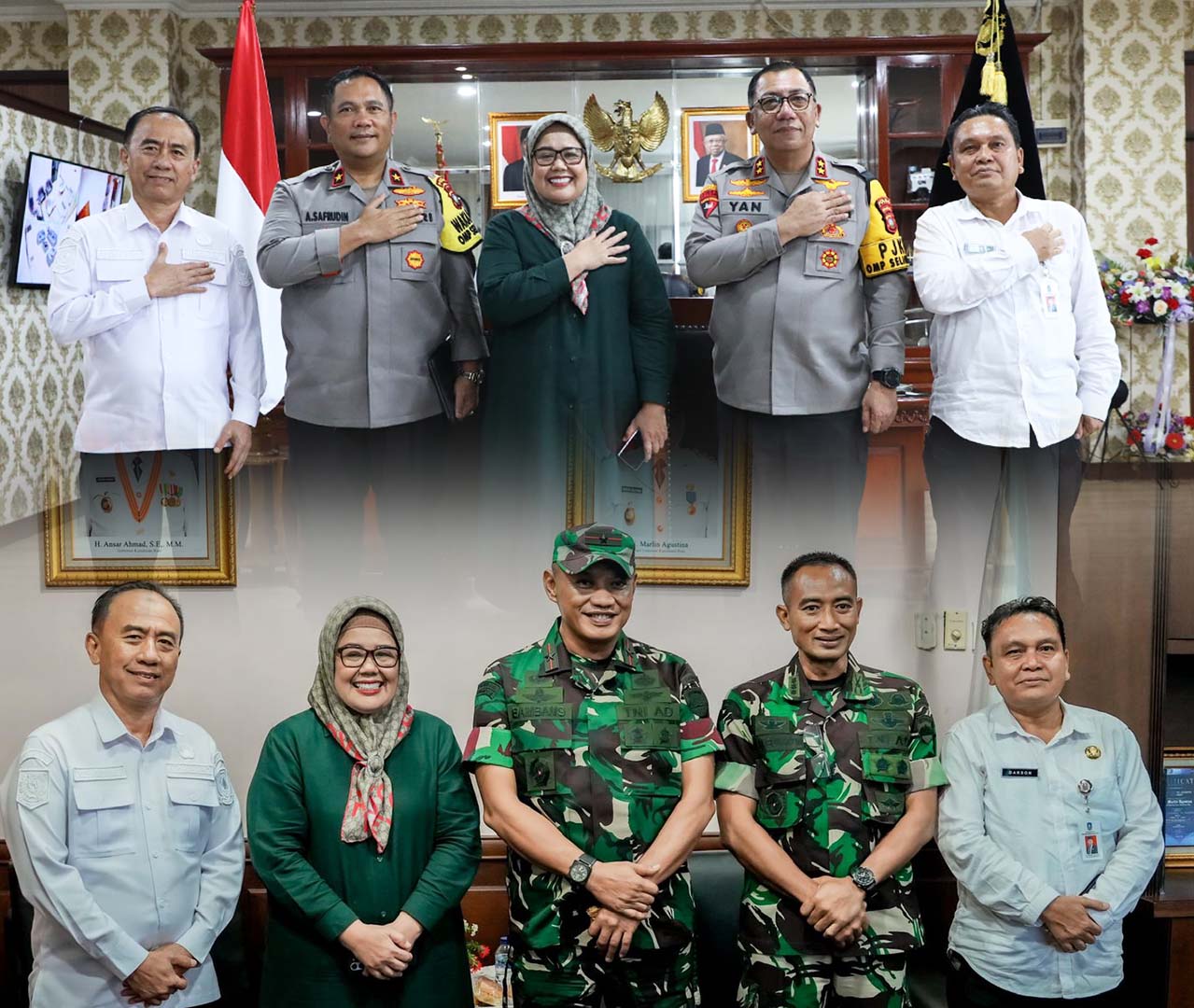 Plt. Gubernur Marlin Silaturahmi dengan Kapolda Kepri dan Danrem 033 WP