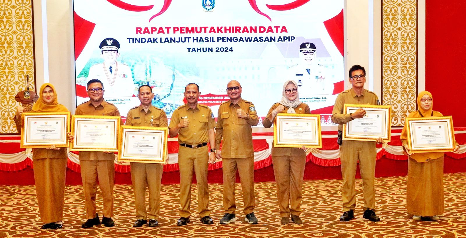 Pemprov Kepri Beri Penghargaan kepada Enam OPD atas Komitmen dalam Tindak Lanjut Pengawasan 2024