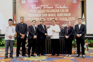 Ansar-Nyanyang Resmi Ditetapkan KPU Sebagai Gubernur dan Wakil Gubernur Kepri Terpilih Pada Pilkada 2024