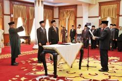 Sekdaprov Kepri Lantik 2 Kepala Dinas, Hasil Penerapan Manajemen Talenta Perdana