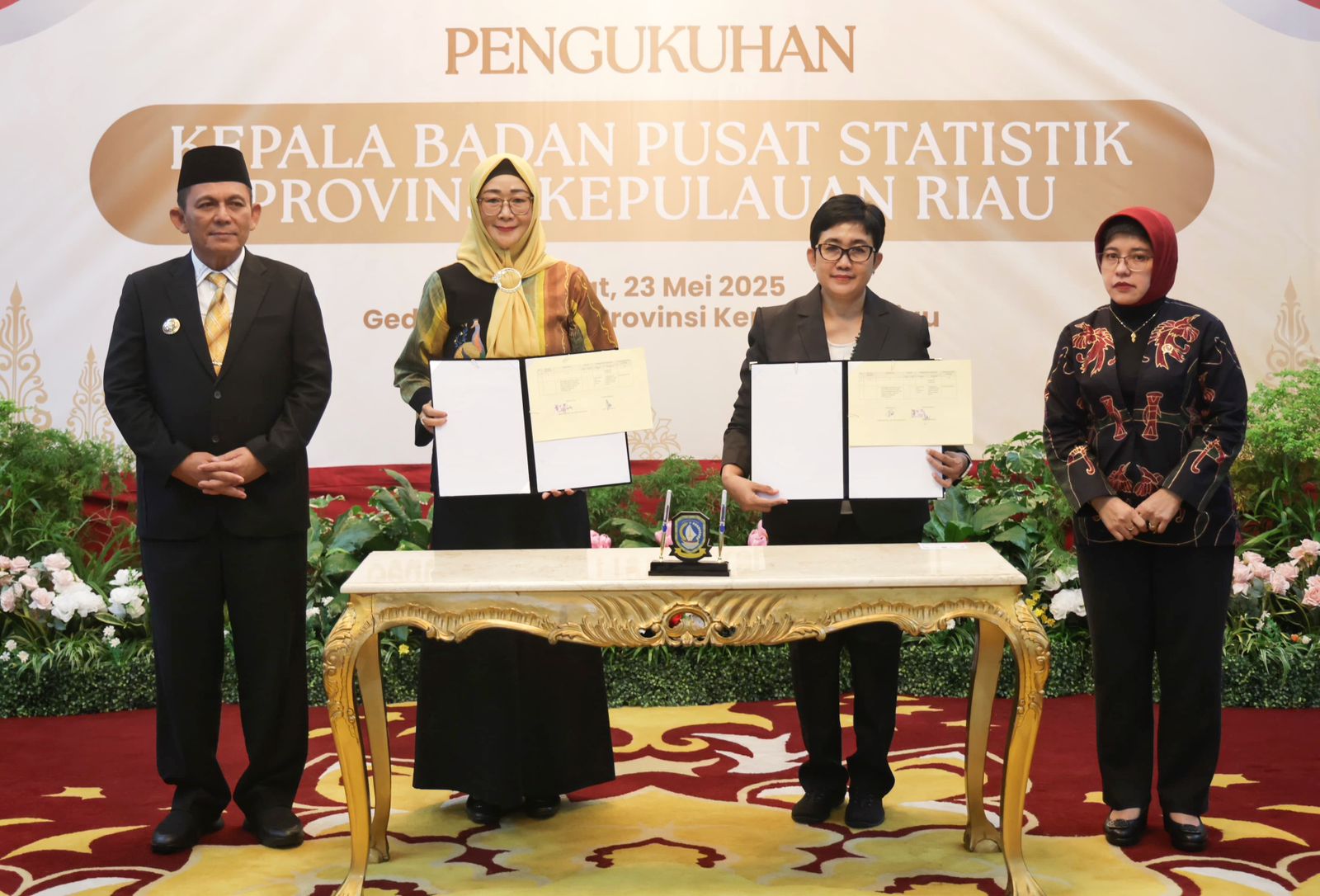 Gubernur Ansar Kukuhkan Kepala BPS Kepri dan Teken Nota Kesepakatan Strategis dengan BPS RI