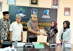 Dinas Perpustakaan dan Kearsipan Kepri Terima Kunjungan Tim Mabes Polri