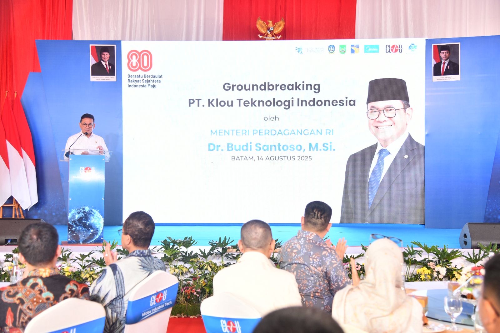 Gubernur Ansar dan Mendag Hadiri Groundbreaking PT KLOU Teknologi Indonesia, Bagian Perusahaan Raksasa Asal Tiongkok