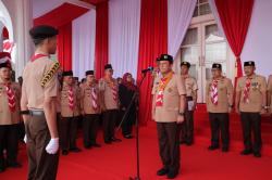 Pimpin Upacara Hari Pramuka ke-64, Gubernur Ansar Ajak Generasi Muda Jadi Insan Pancasila