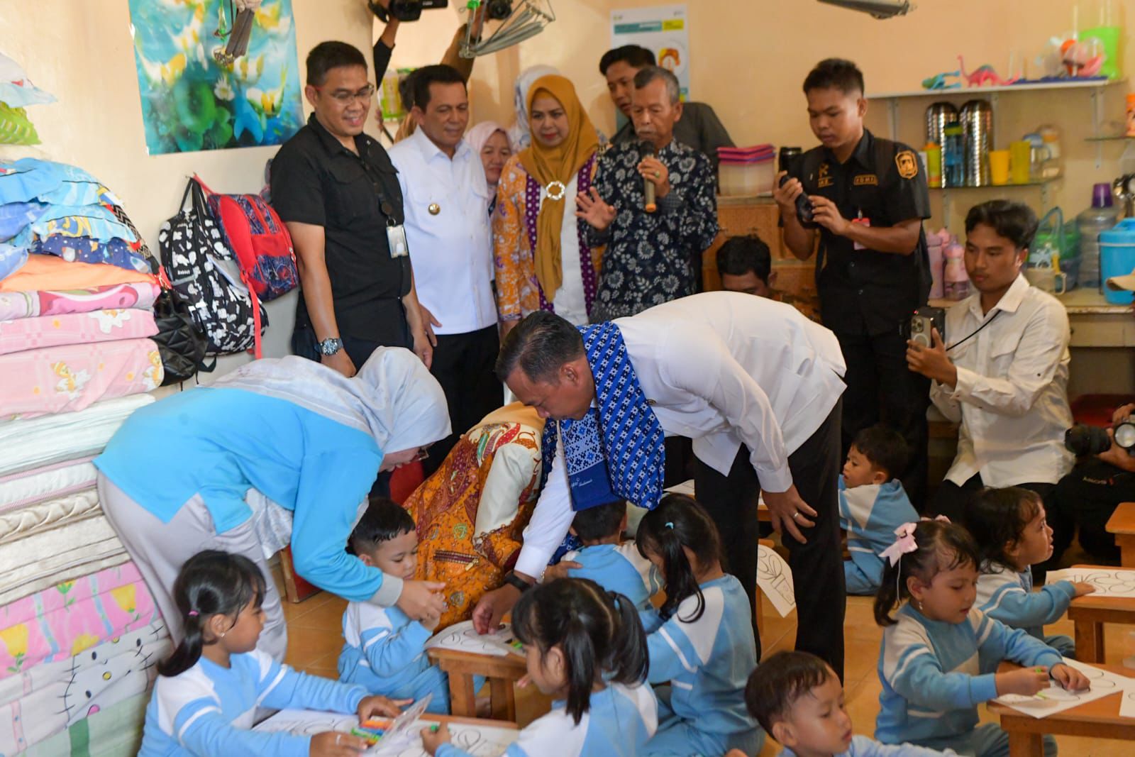 Wihaji dan Ansar Tinjau TPA Asri: Dorong Pengasuhan Anak Pekerja yang Ramah dan Edukatif