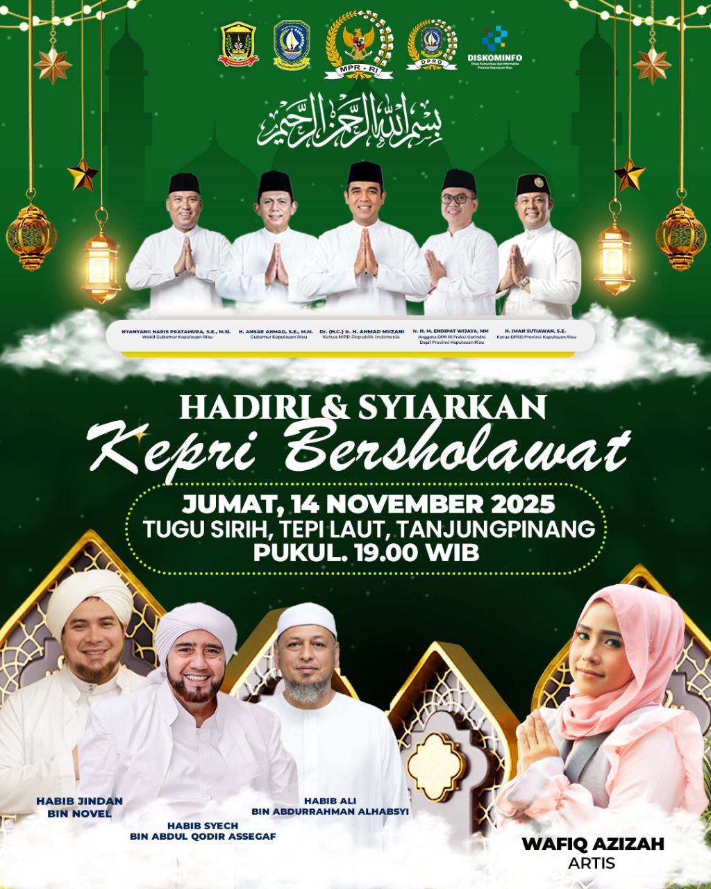 Pemprov Kepri Akan Gelar Kepri Bersholawat,  Hadirkan Habib Syech dan Wafiq Azizah